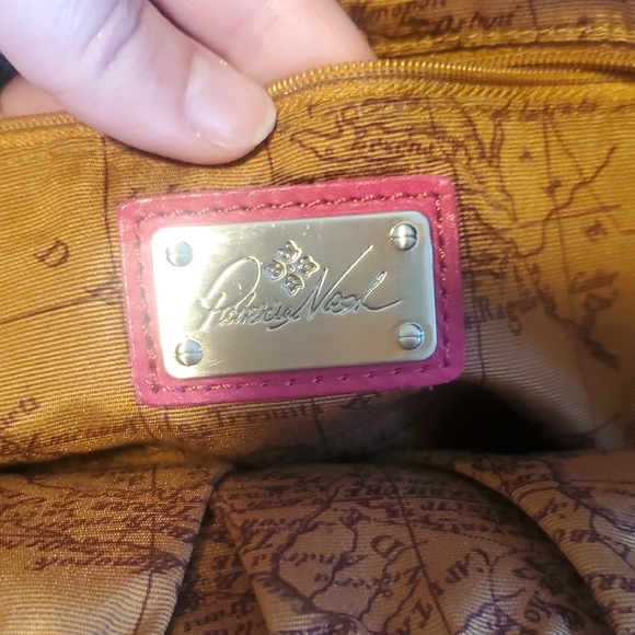 Patricia Nash Vintage Laser Map Turi Pink Red Backpack Leather main image 5
